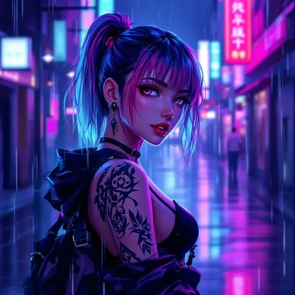 角色 霓（出自《霓虹幻梦》）头像